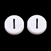 Opaque White Acrylic European Beads AC-CBA3BDD-01I-1