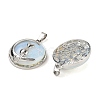 Opalite Flat Round Pendants FIND-A043-11P-2