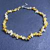Natural Topaz Jade Chip Beaded Necklaces for Women IW6789-63-1