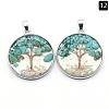Synthetic Turquoise Pendants PW-WGDCF81-12-1