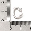 Rhodium Plated 925 Sterling Silver Twister Clasps STER-E056-026P-A-3
