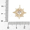 Brass Micro Pave Cubic Zirconia Pendants KK-S339-02G-3