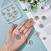 18Pcs 3 Style Alloy Snap Button FIND-FH0006-36-3