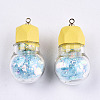 Opaque Resin Pendants RESI-T051-06B-2
