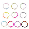 Pandahall 10 Strands 10 Colors Transparent Gradient Color Glass Beads Strands GLAA-TA0001-56-11