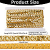 2Pcs 2 Colors Plastic & Polyester Paillette Beads OCOR-CY0002-10A-2
