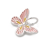 925 Sterling Silver Enamel Butterfly Charms STER-D300-28P-05-2