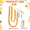 Polyester Fiber Army Shoulder Aiguillette Gold Wire Cord AJEW-WH0475-97A-2