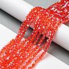 Transparent Electroplate Glass Beads Strands EGLA-A039-T4mm-A14-4