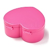 Heart Plastic Jewelry Boxes OBOX-F006-09D-3