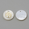 Freshwater Shell Pendants X-SHEL-Q010-011G-2