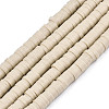 Flat Round Handmade Polymer Clay Beads CLAY-R067-6.0mm-02-1