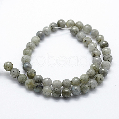 Natural Labradorite Beads Strands G-I199-15-4mm-1