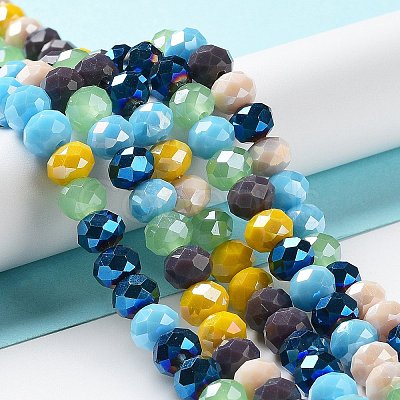 Glass Beads Strands EGLA-A034-M8mm-32-1