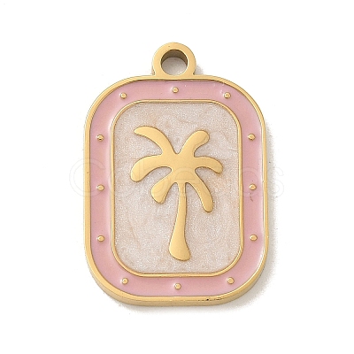 304 Stainless Steel Enamel Pendants STAS-I322-83G-A-1