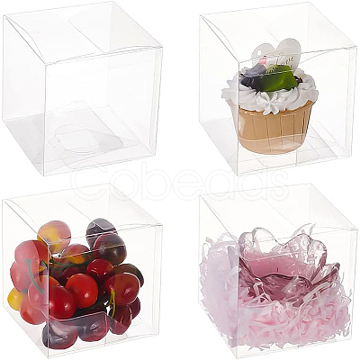Transparent Plastic PET Box Gift Packaging LS-CON-WH0052-9x9cm-1