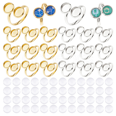 DIY Cuff Ring Making Kits DIY-HS0001-67-1