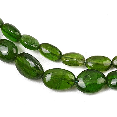Natural Green Diopside Graduated Beads Strands GG-NH0020-B01-01-1
