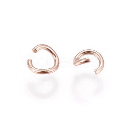 Ion Plating(IP) 304 Stainless Steel Open Jump Rings STAS-L216-07B-RG-1