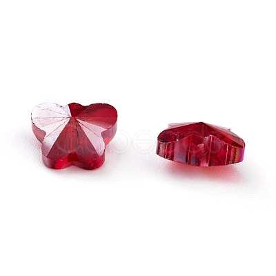 Transparent Electroplate Glass Beads GLAA-P037-02A-AB02-1