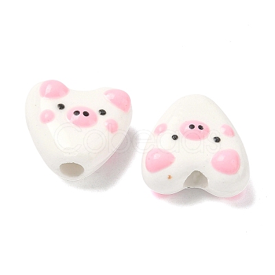 Handmade Porcelain Enamel Beads PORC-K011-02C-1