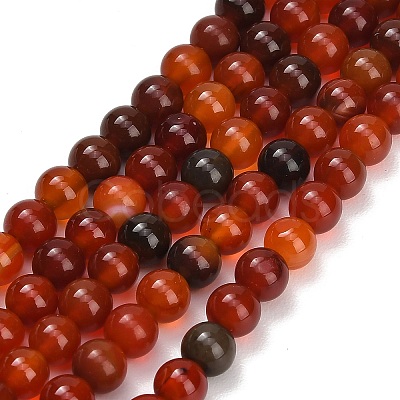 Natural Carnelian Beads Strands GG-CBA1CAF-A01-6mm-1