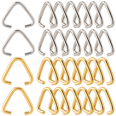 300Pcs 2 Colors Iron Triangle Linking Ring IFIN-SP0001-70-1