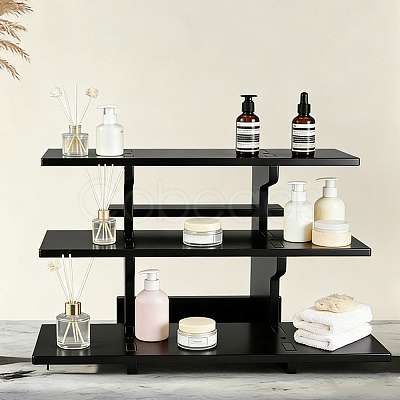Rectangle PVC 3-Tier Gift Desktop Organizer Shelf AJEW-WH0609-952B-02-1