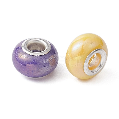 Opaque Resin European Beads RPDL-YW0001-11-1