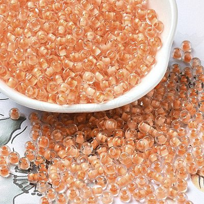 Transparent Glass Round Seed Beads SEED-B001-05A-31-1