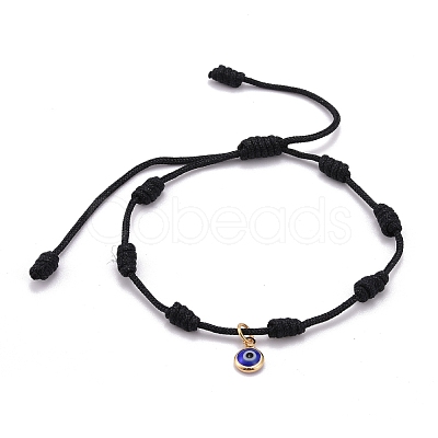 Adjustable Nylon Thread Charm Bracelets BJEW-JB06274-1