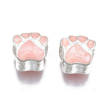 Alloy Enamel European Beads LS-ENAM-N052-24K-1