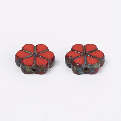Antique Style Czech Glass Beads GLAA-CJC0001-05A-1