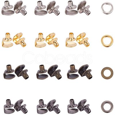 Brass Boots Hook Eyelet Buckles KK-PH0035-74-1