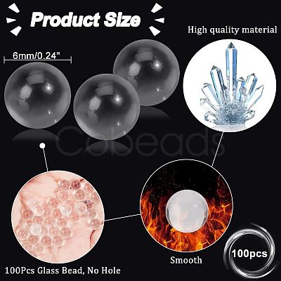 100Pcs Glass Bead GLAA-NB0001-52D-1