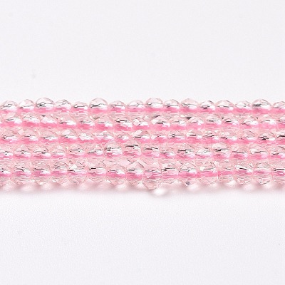 Transparent Glass Beads Strands GLAA-H021-03-08-1