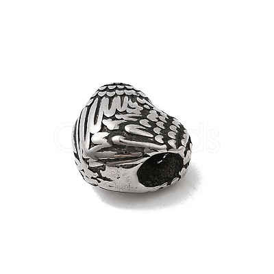 304 Stainless Steel European Beads STAS-B113-01AS-1
