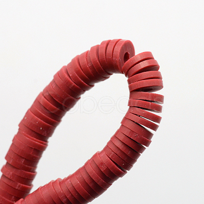 Handmade Polymer Clay Heishi Beads X-CLAY-R067-8.0mm-29-1