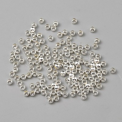 Rondelle Brass Crimp Beads KK-WH0365-001D-S-1