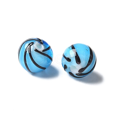 Handmade Transparent Lampwork Beads BLOW-D300-08H-1