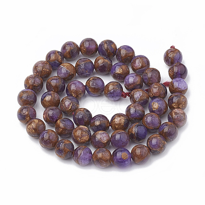 Natural Chalcedony Beads Strands G-S333-10mm-014A-1