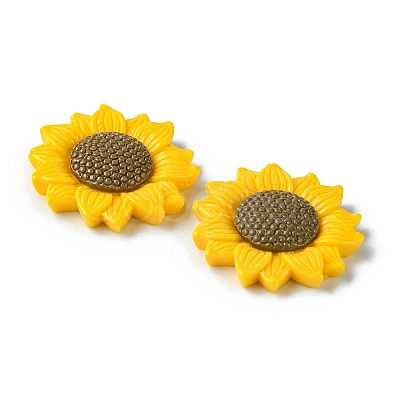 Opaque Resin Cabochons RESI-H146-02B-1
