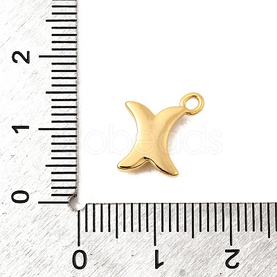 Brass Micro Pave Cubic Zirconia Charms KK-C117-12G-X-1