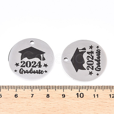 Non-Tarnish 201 Stainless Steel Pendants STAS-T064-38P-25-1