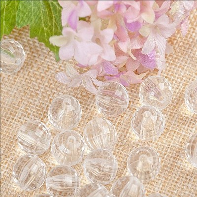 Transparent Acrylic Beads TACR-NH0001-C-20-1