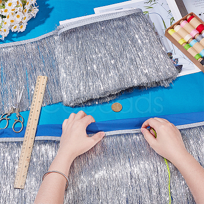Polyester Lace Trim SRIB-WH0011-446C-1