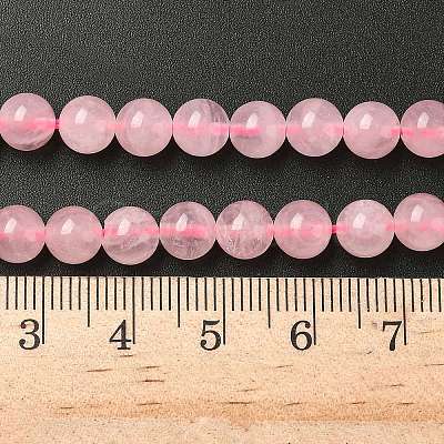 Pink Color Natural Madagascar Rose Quartz Beads Strands G-F222-41-6mm-1