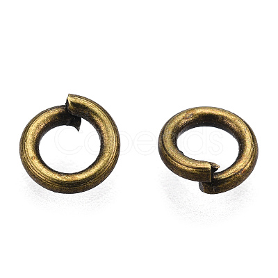 Brass Open Jump Rings JRC4MM-AB-1