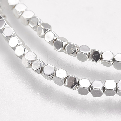 Electroplate Non-magnetic Synthetic Hematite Beads Strands G-K239-14D-1