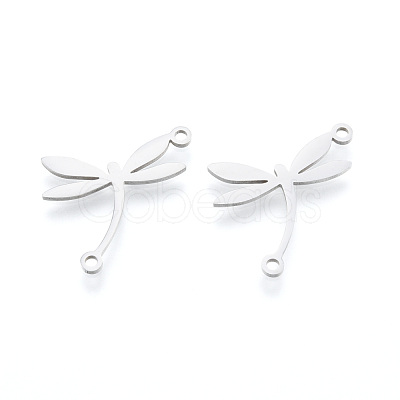 Non-Tarnish 201 Stainless Steel Connector Charms STAS-N090-LA998-1-1